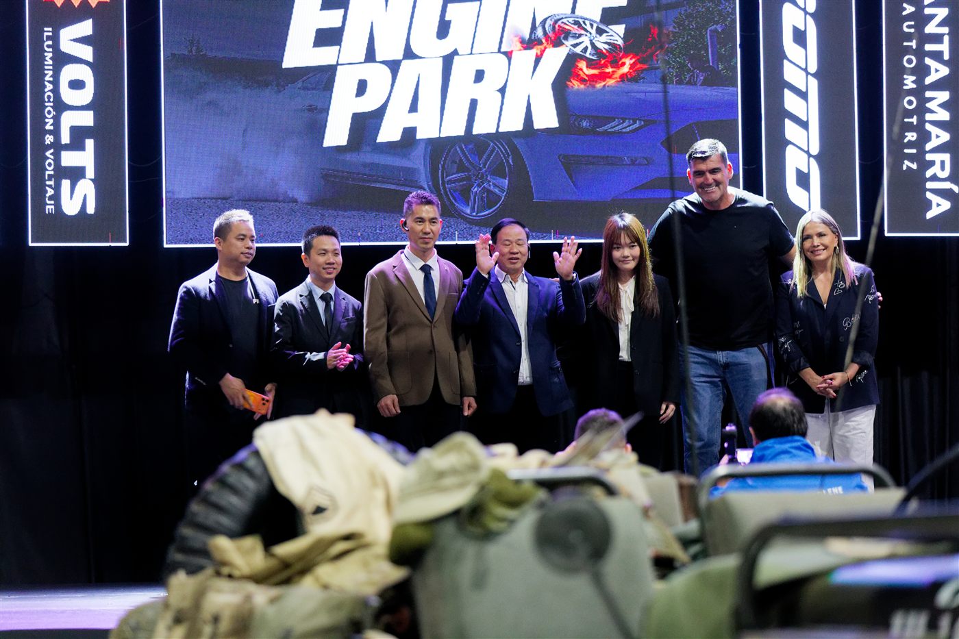 Con la delegación de la Cámara en Engine Park